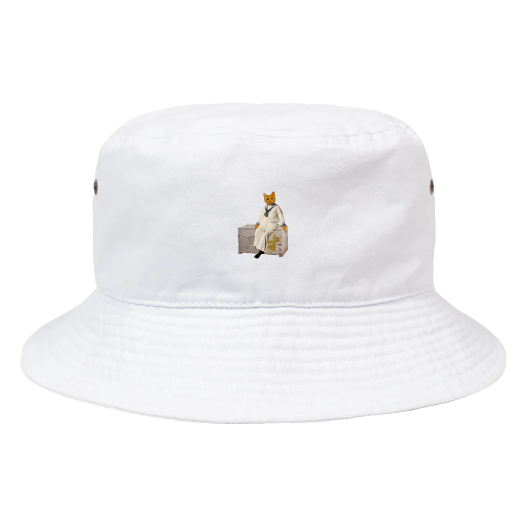 海賊猫 cocoの茶とら 猫『うちのコ・シリーズ「船乗り猫のマリアーノ」』 ペットロス 愛猫 Bucket Hat