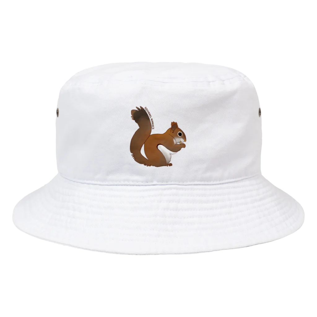 ねずりすSHOPの心にリスを Bucket Hat