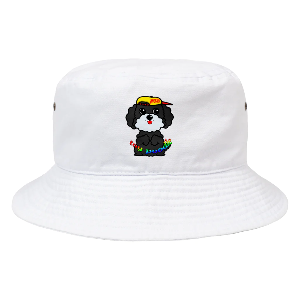 オリジナルデザインTシャツ　SMOKIN'のちんちんトイプードル Bucket Hat