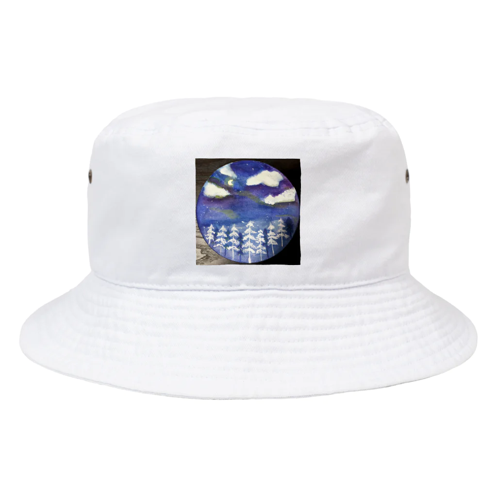 くるくるショップの冬景色るんるん Bucket Hat