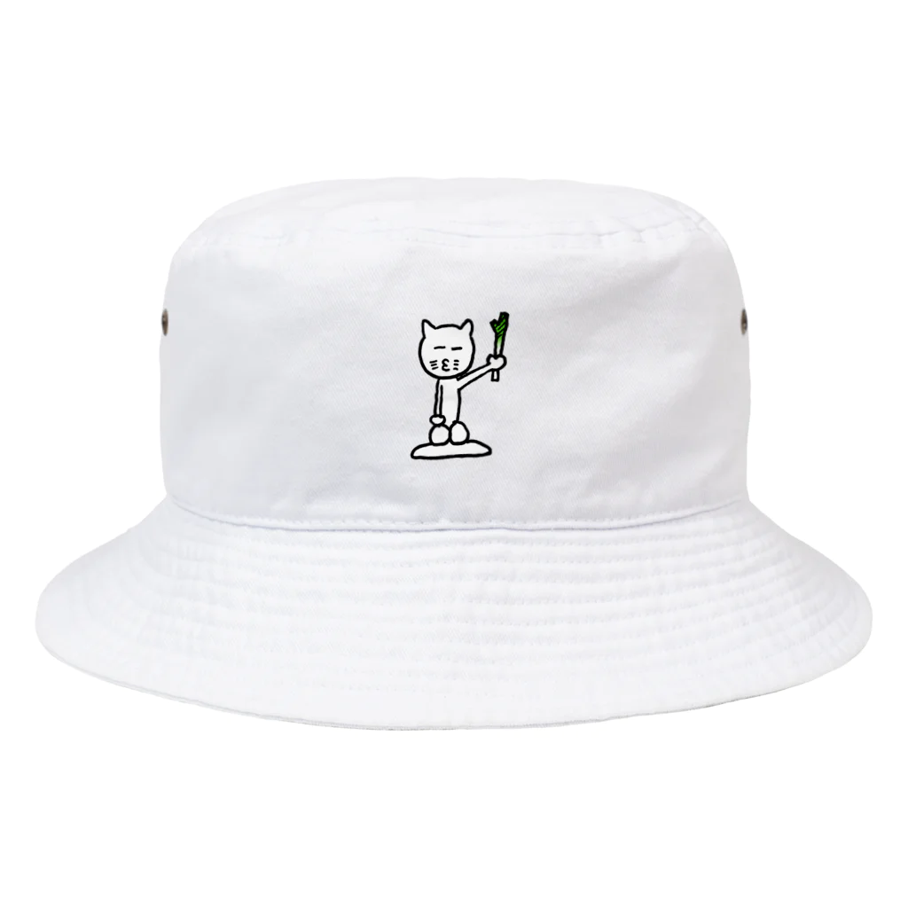 Tシャツ屋じょにー SELECTのジョニさん ネギ Bucket Hat