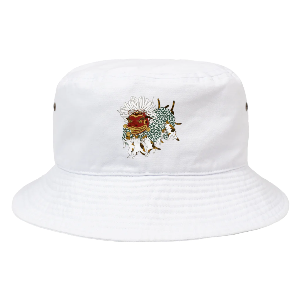 Amiの三毛猫の獅子舞遊び Bucket Hat