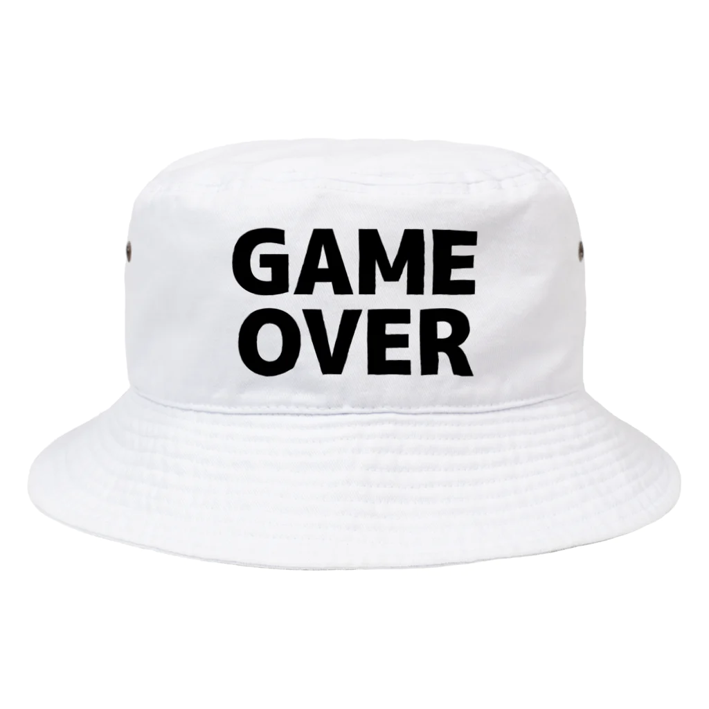 TOKYO LOGOSHOP 東京ロゴショップのGAMEOVER-ゲームオーバー- Bucket Hat