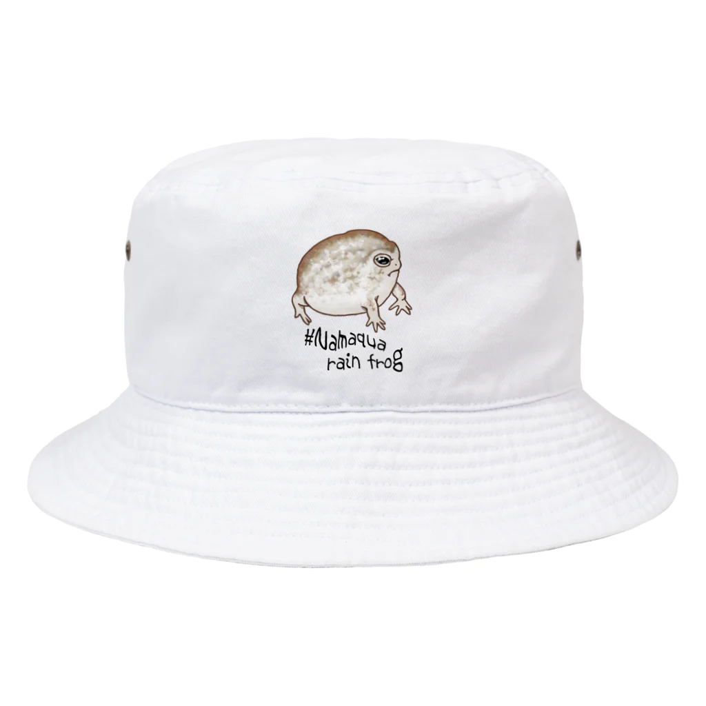 LalaHangeulのNamaqua rain frog(なまかふくらがえる) 英語バージョン Bucket Hat