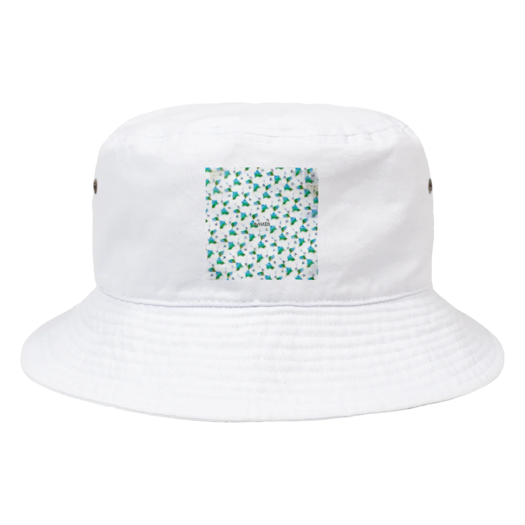 【ホラー専門店】ジルショップの絵画風さわやかグリーン Bucket Hat