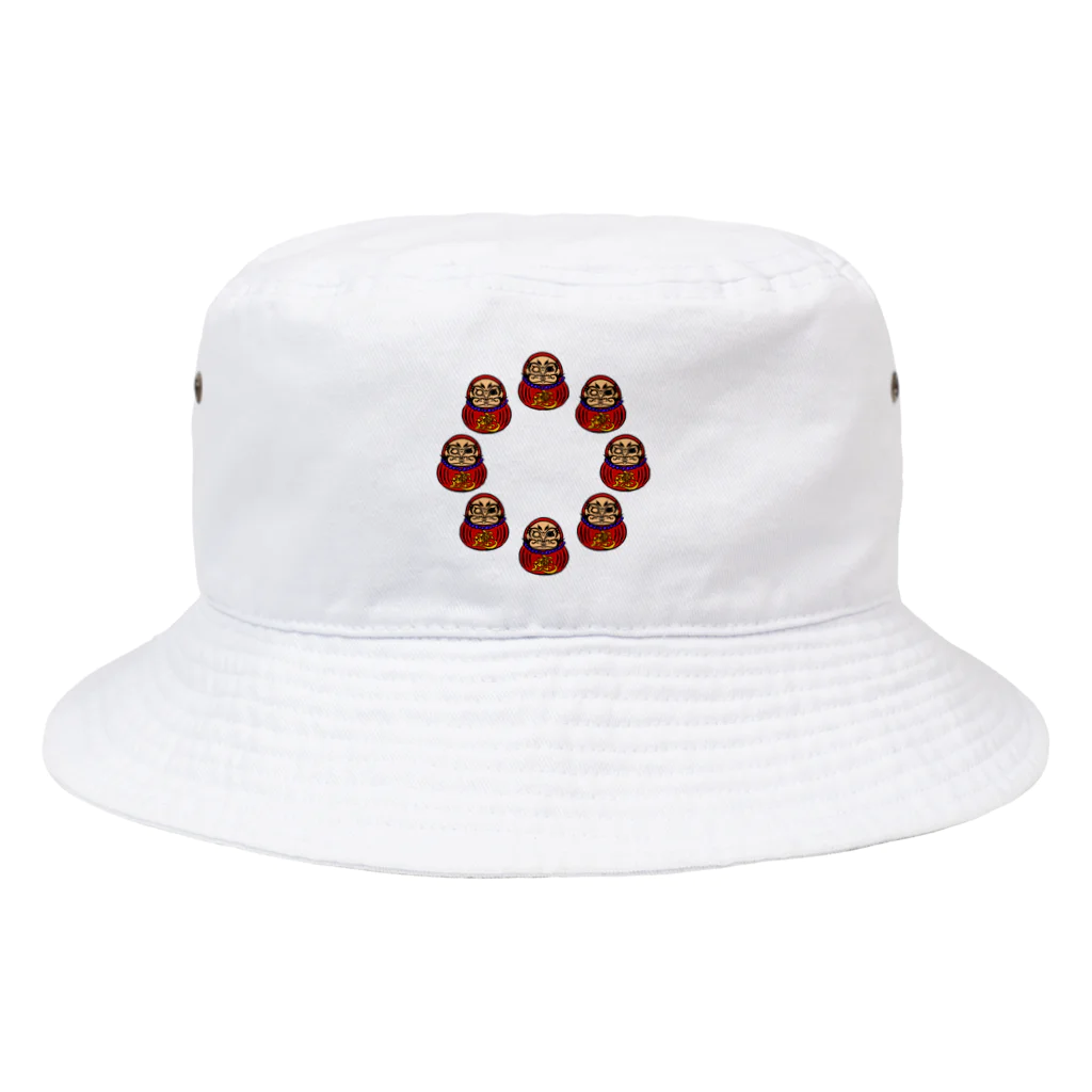 ami Kidding shopの七転び八起き達磨くん Bucket Hat