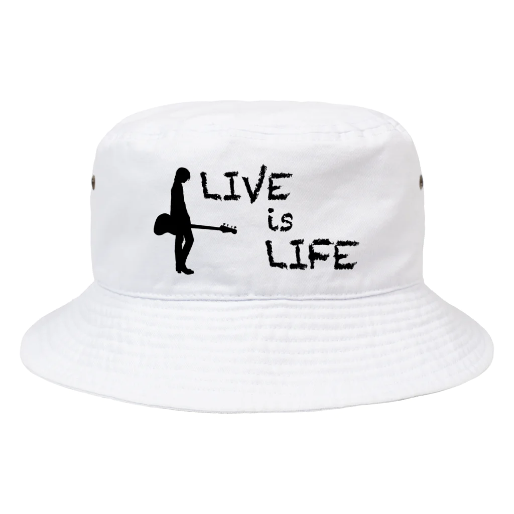 JADE ARTSのLIVE is LIFE Bucket Hat