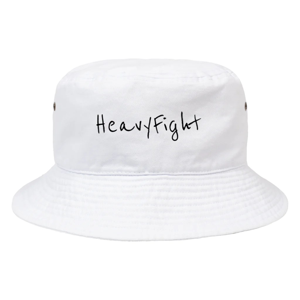 HFのHF バックロゴ　ブラック Bucket Hat