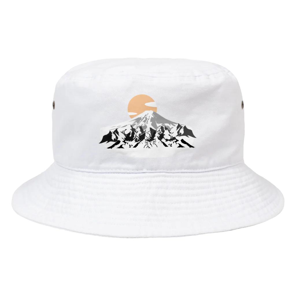 yuuyakeの山/日の出 Bucket Hat