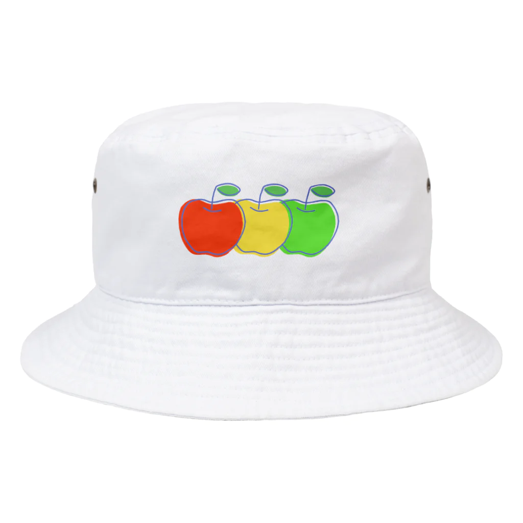 ハナのお店のりんご三兄弟 Bucket Hat