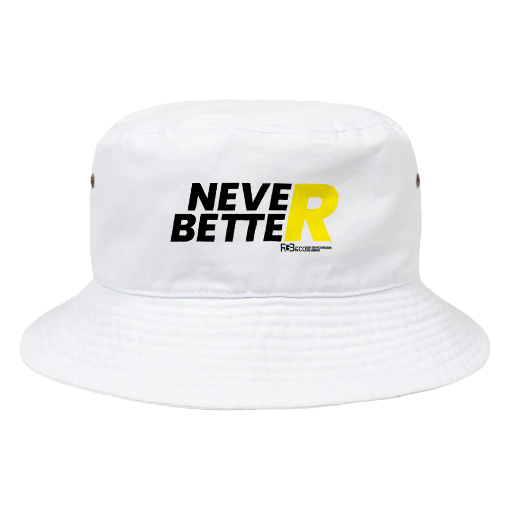 RGB &COのNEVER BETTER BK バケットハット