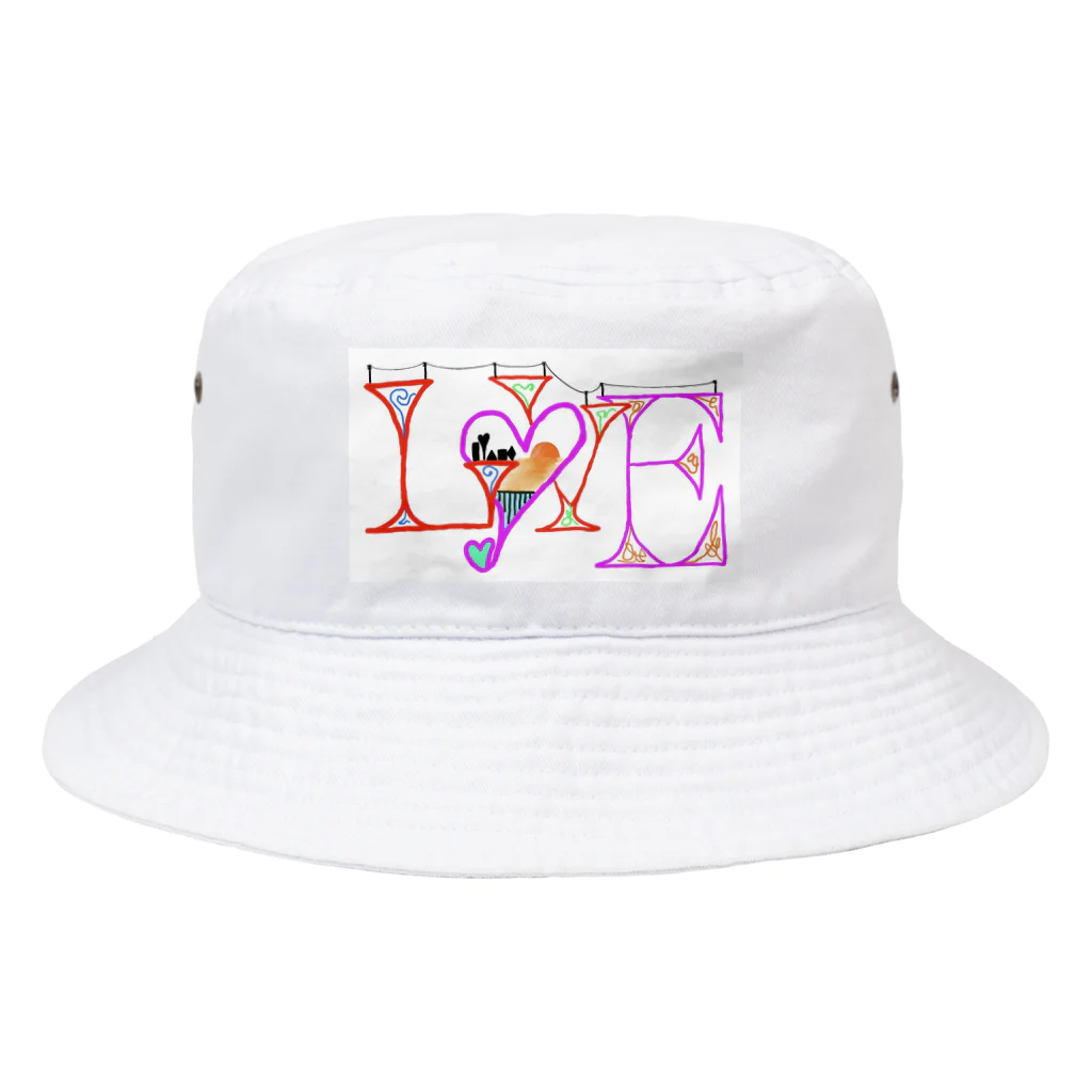 面白Tシャツ専門店の〰️loveを添えて〰️ Bucket Hat