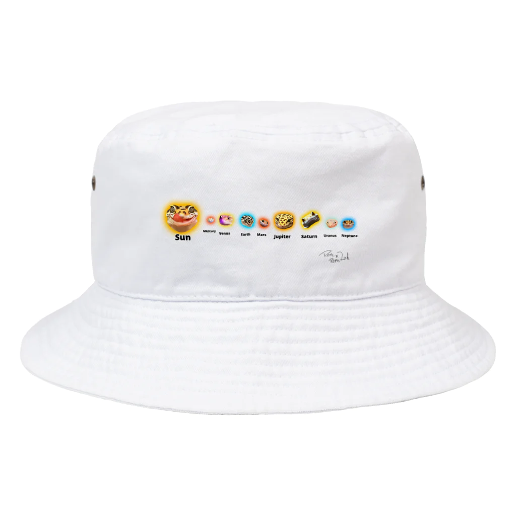 Repti×Repti出張所のレオパ太陽系図 Bucket Hat