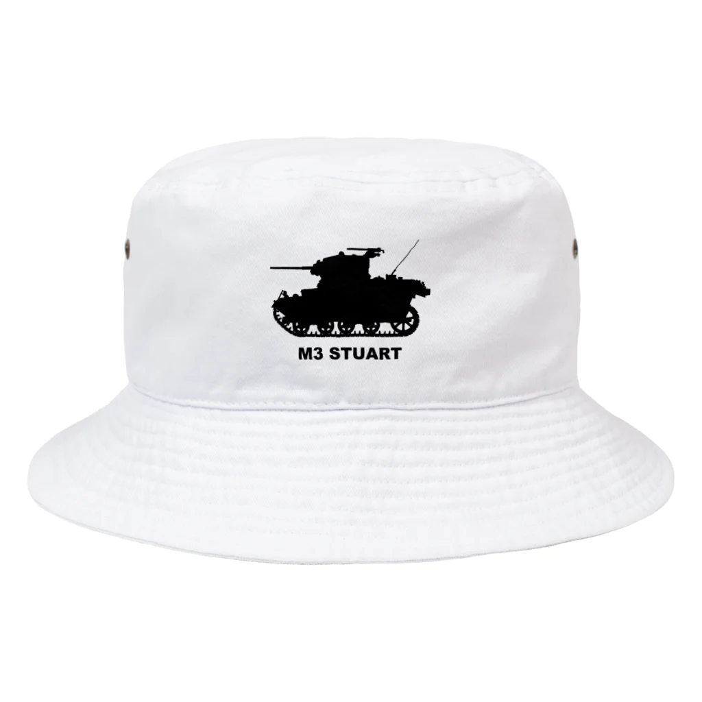 puikkoのM3軽戦車スチュアート（黒） Bucket Hat