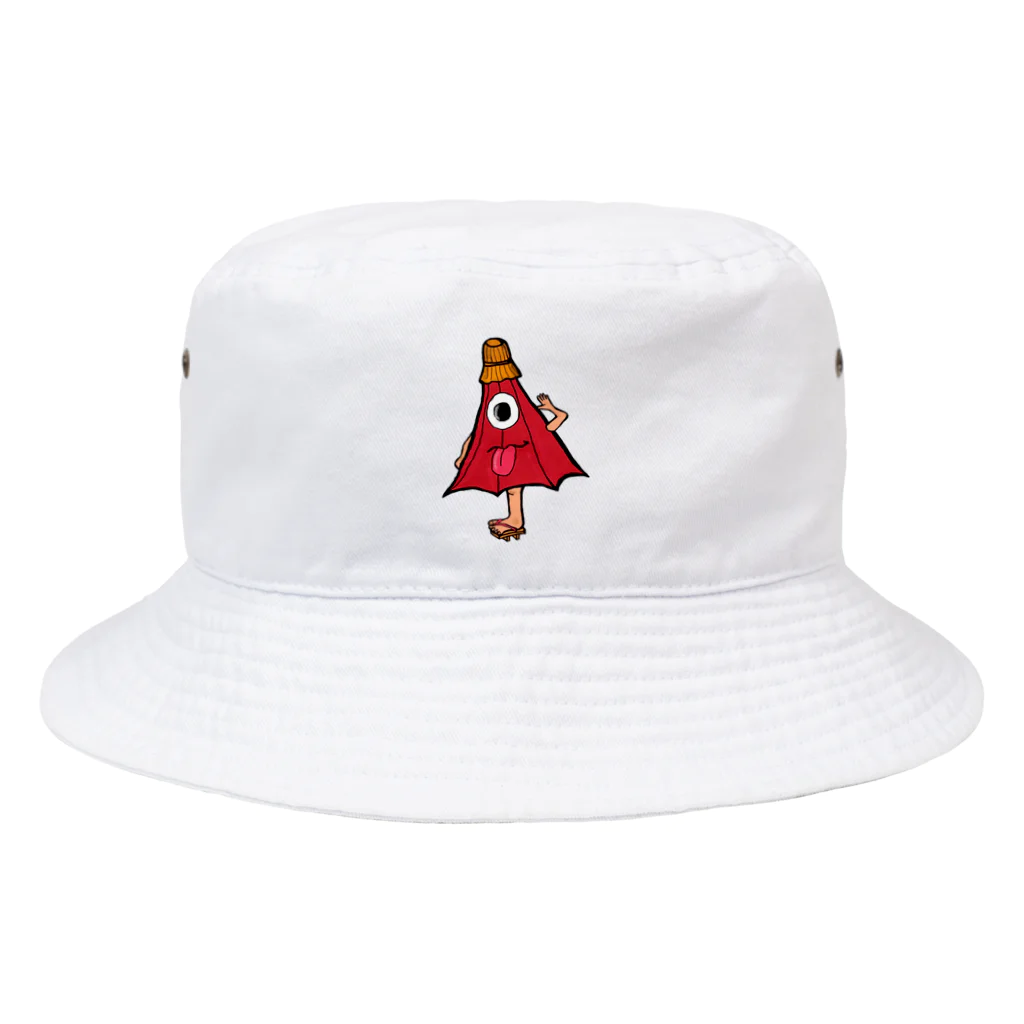 日本の妖怪&スピリチュアルのから傘くん Bucket Hat