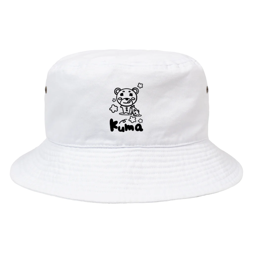 ☆Nacyo☆の腹へり熊雄 Bucket Hat