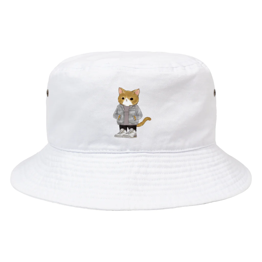 CAT'EM キャッテム　スニーカーを履いた猫のブランドのJACKET CAT　スニーカーを履いた猫のブランド Bucket Hat