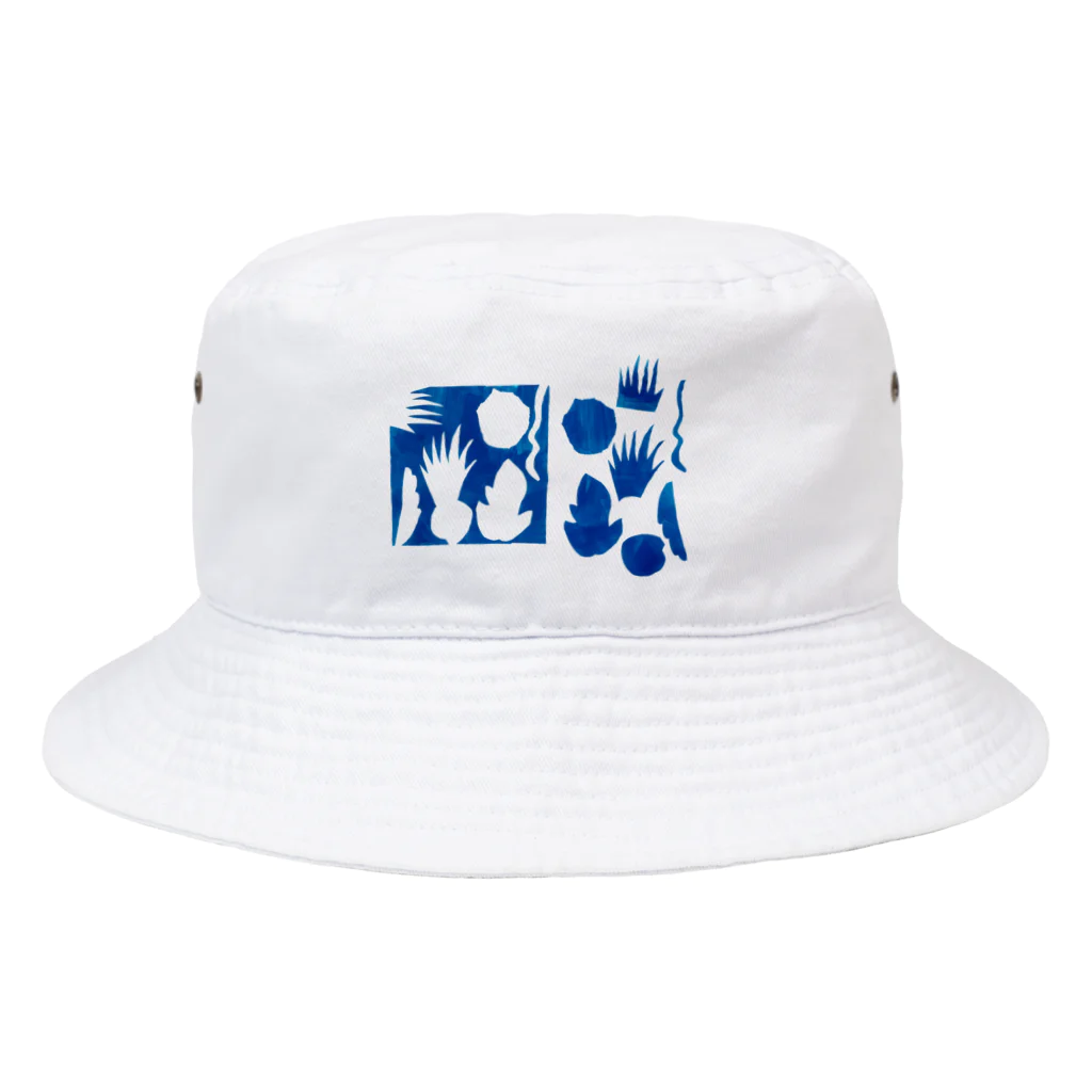 TANIYURU'sSHOPのMYirogami ブルー Bucket Hat