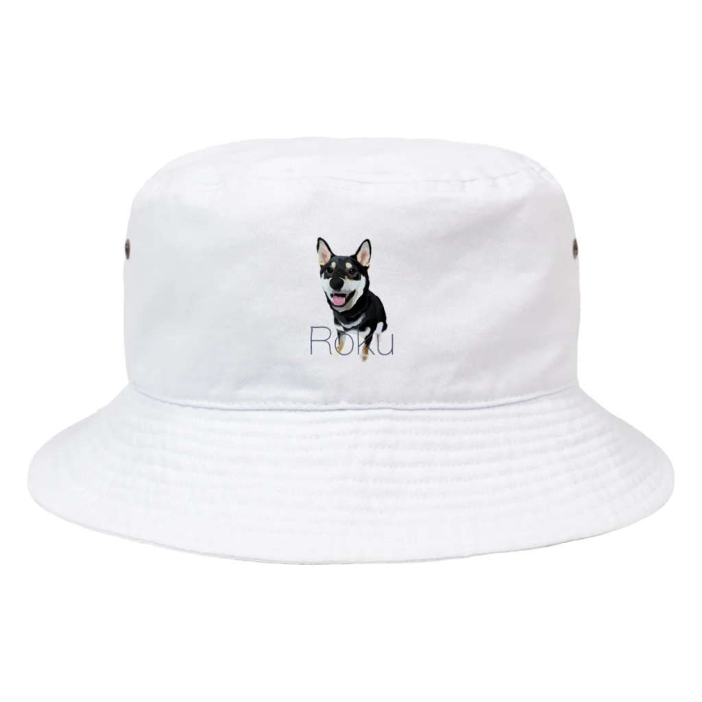 柴犬ROKUの柴犬ROKU【笑顔】 Bucket Hat