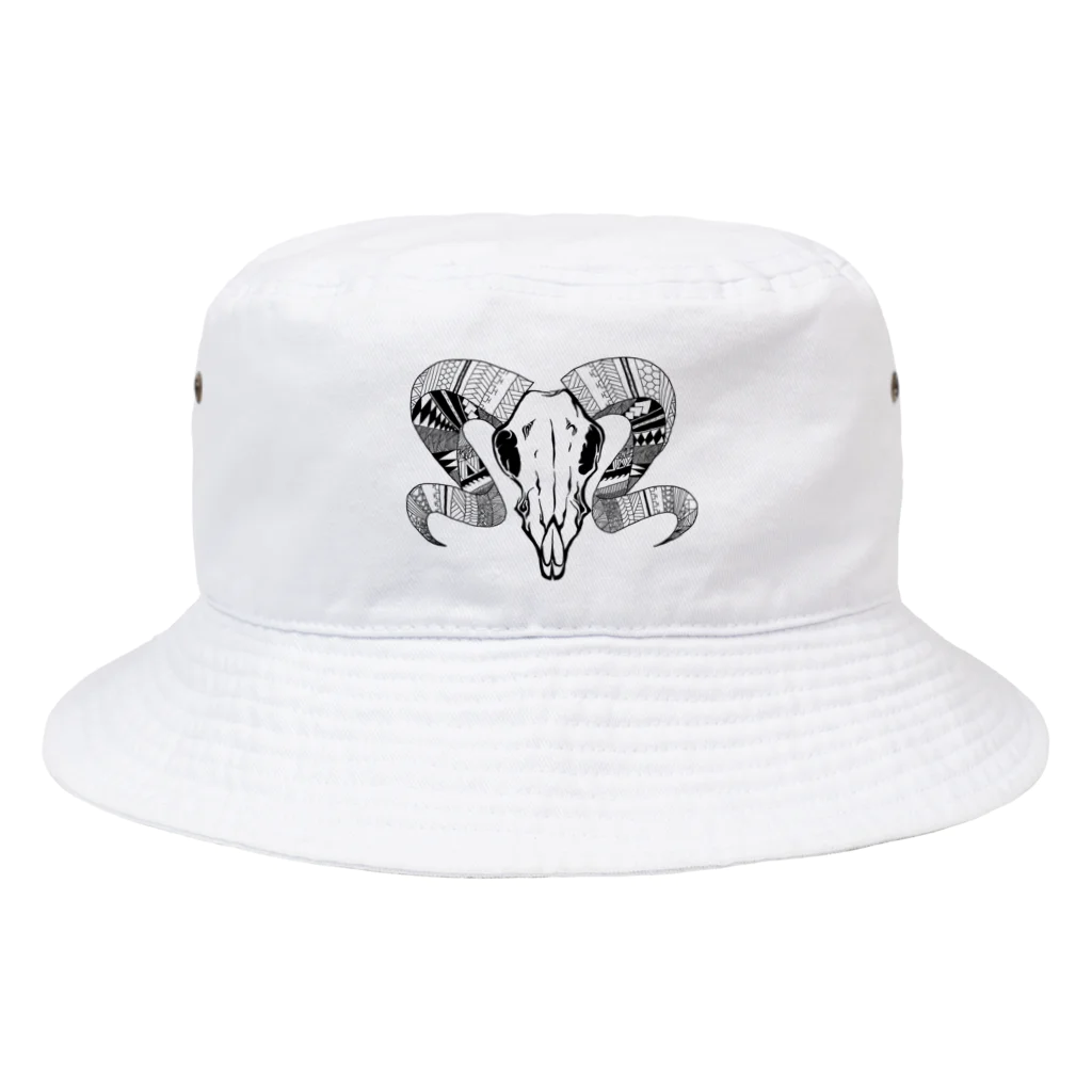 Libereateの羊の頭蓋骨 Bucket Hat