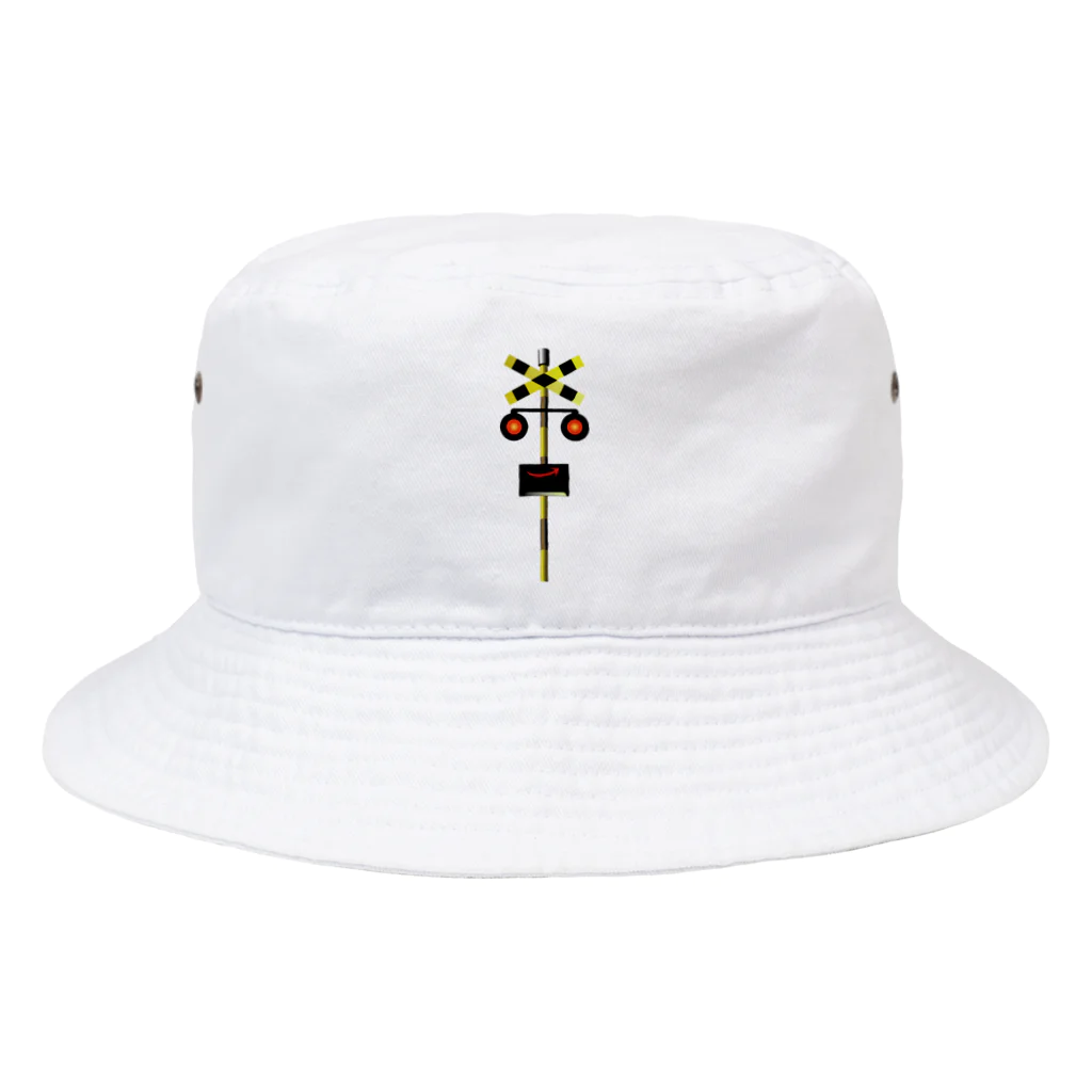 ゴロニャーのダサT屋さんの踏切 カンカングッズ Bucket Hat