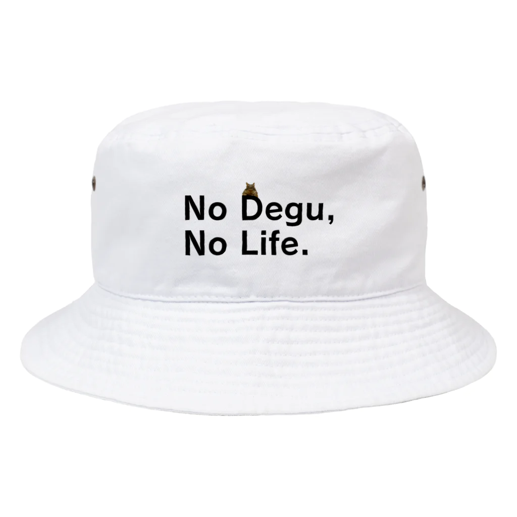 コムタン事務所の【初代】No Degu,No Life. Bucket Hat