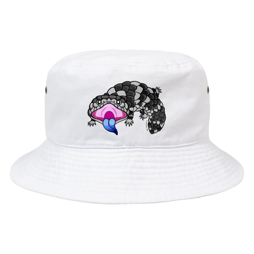 もむのふの爬虫類グッズやさんのマツカサトカゲちゃん Bucket Hat