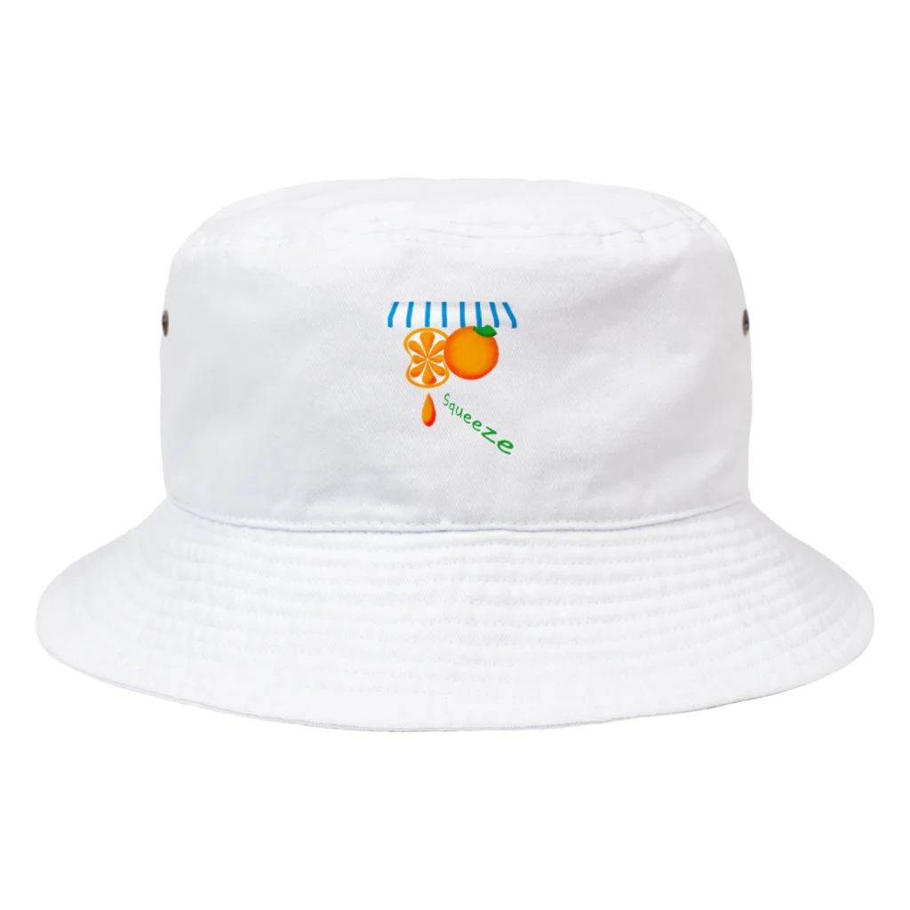 satoharuのオレンジ　ぎゅぎゅぎゅっ Bucket Hat