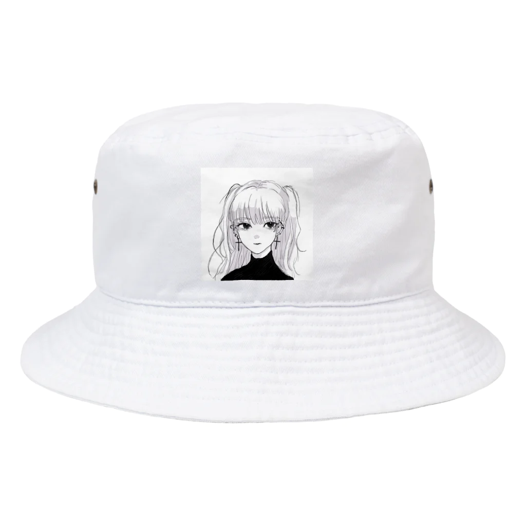 🎶㌠ショップ🎶のモノクロ Bucket Hat