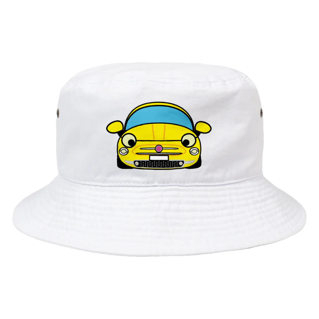 bajiponの黄色カー Bucket Hat