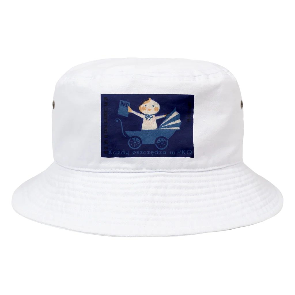 YS VINTAGE WORKSのポーランド　青い赤ちゃん　ブルーベイビー Bucket Hat