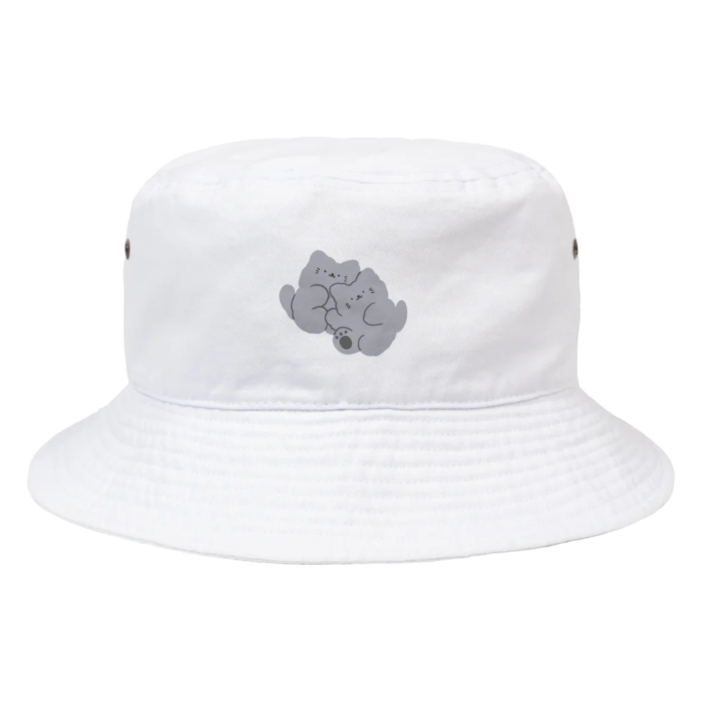 moguのグレーねこちゃん Bucket Hat