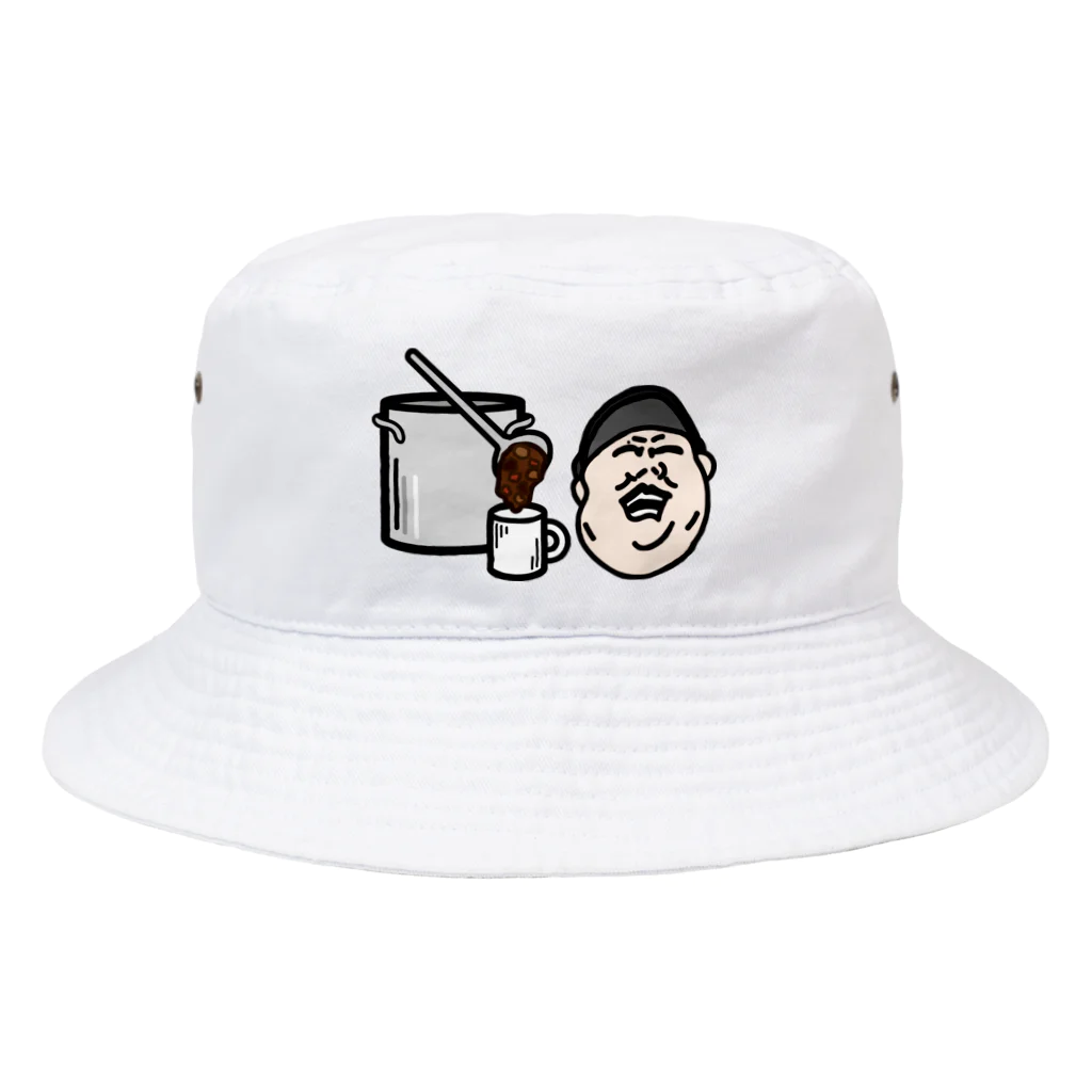 西瓜通信 SHOPのカレーマグカップモンスター Bucket Hat