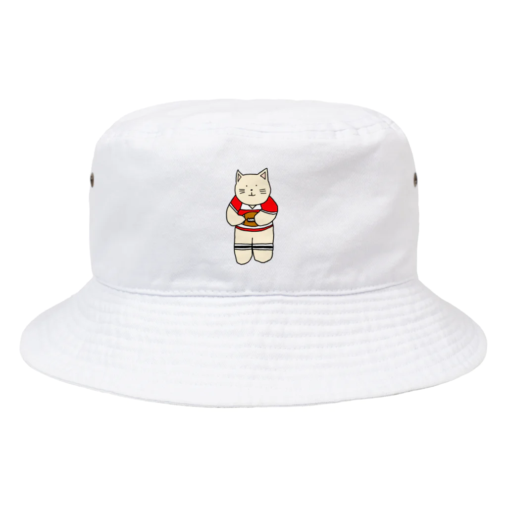 ＋Whimsyのラグビーねこ Bucket Hat