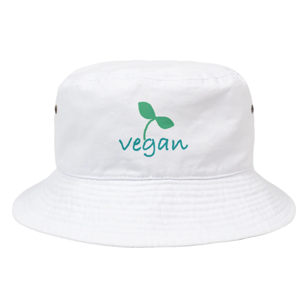 vegan-life-shopのgo vegan life Bucket Hat