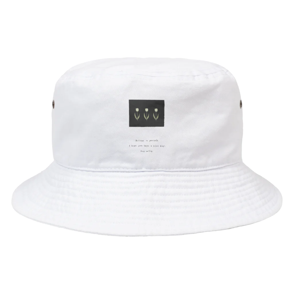 rilybiiのcreamTulip × charcoalbrown Bucket Hat