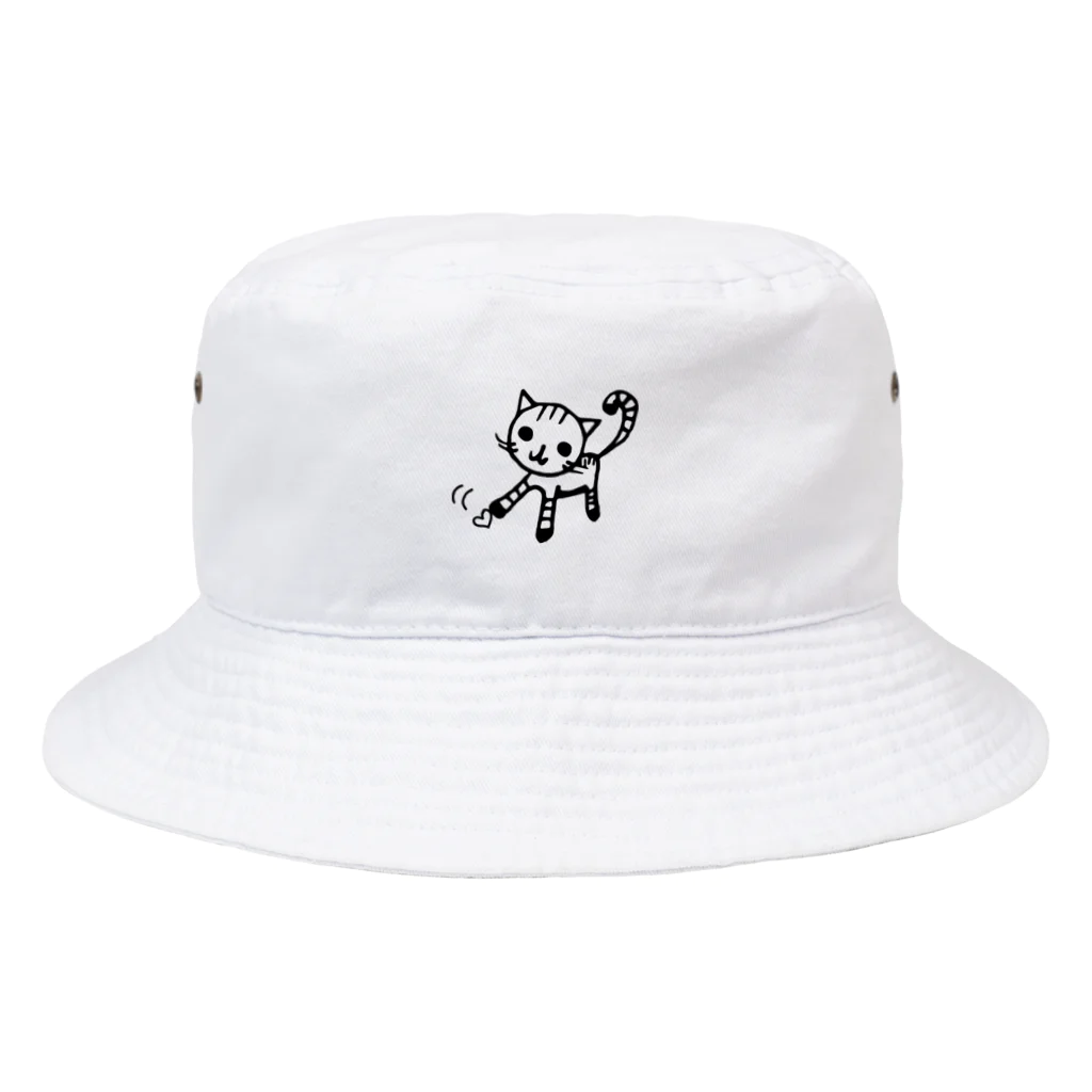 桃山五角形〜Gokakkei momoyama〜のハートじゃらしねこ Bucket Hat