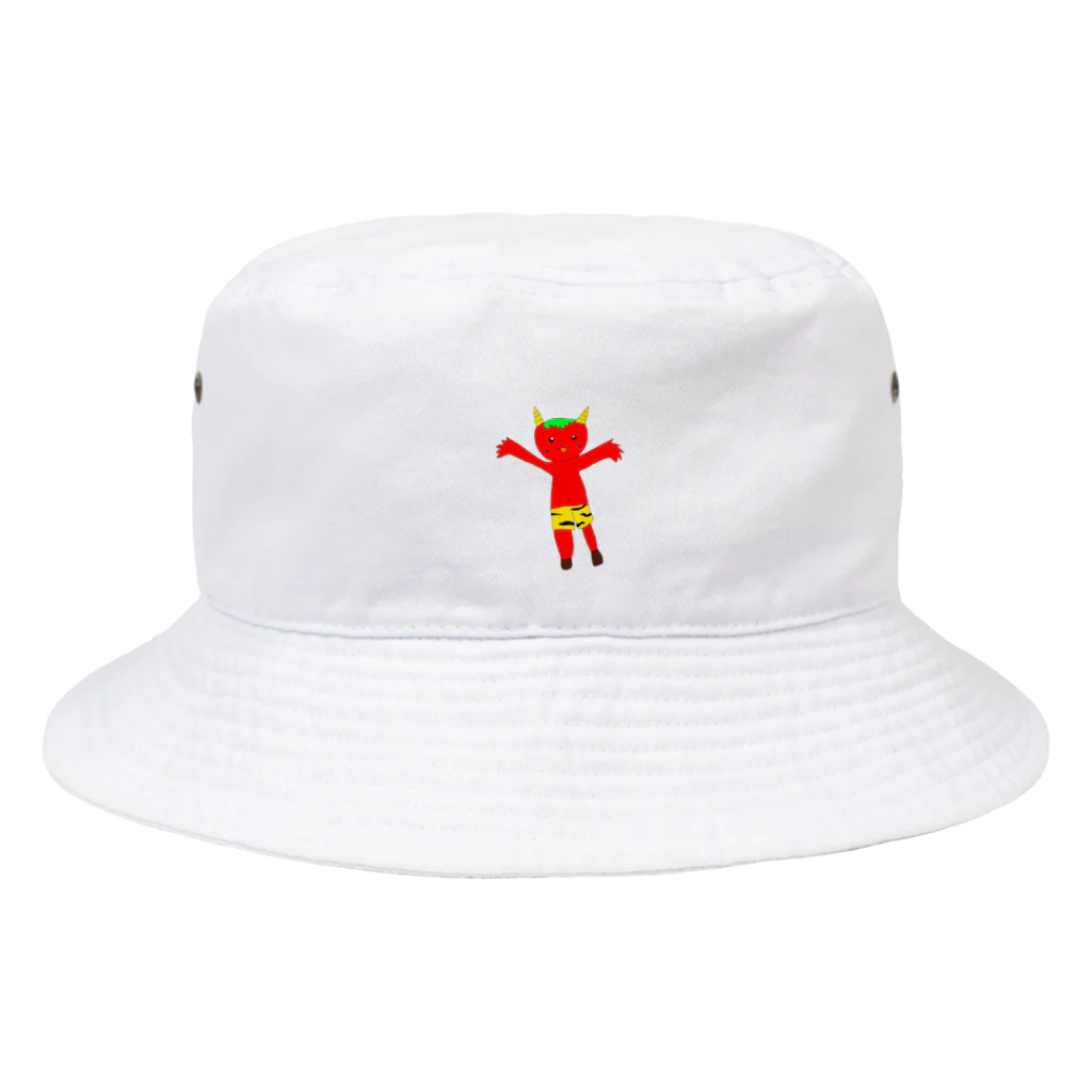 シーズーのお店のかわいい鬼 Bucket Hat