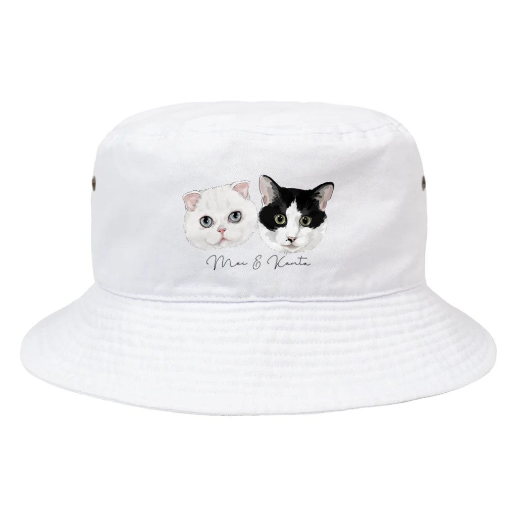 みきぞーん｜保護猫 ミッキー画伯と肉球とおともだちのMei&Kanta Bucket Hat