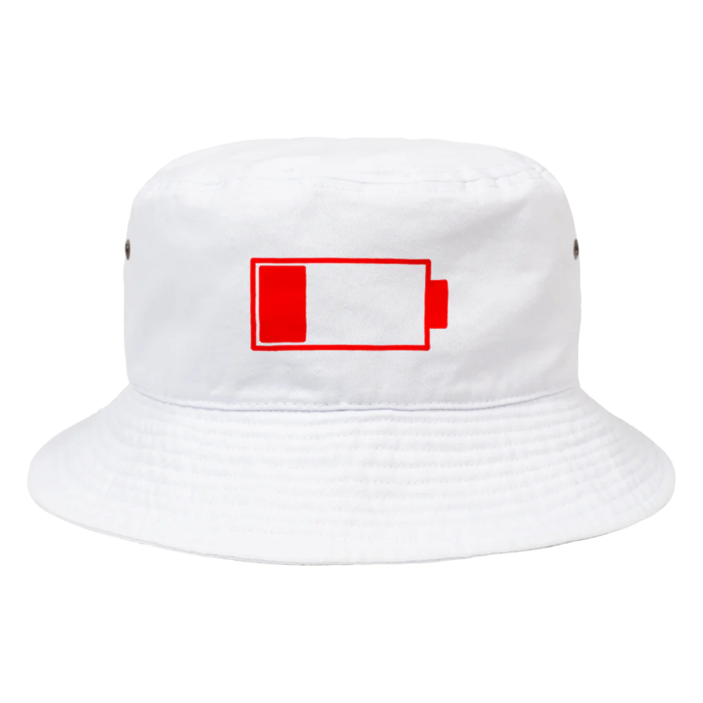 qi the shopのbattery low red Bucket Hat