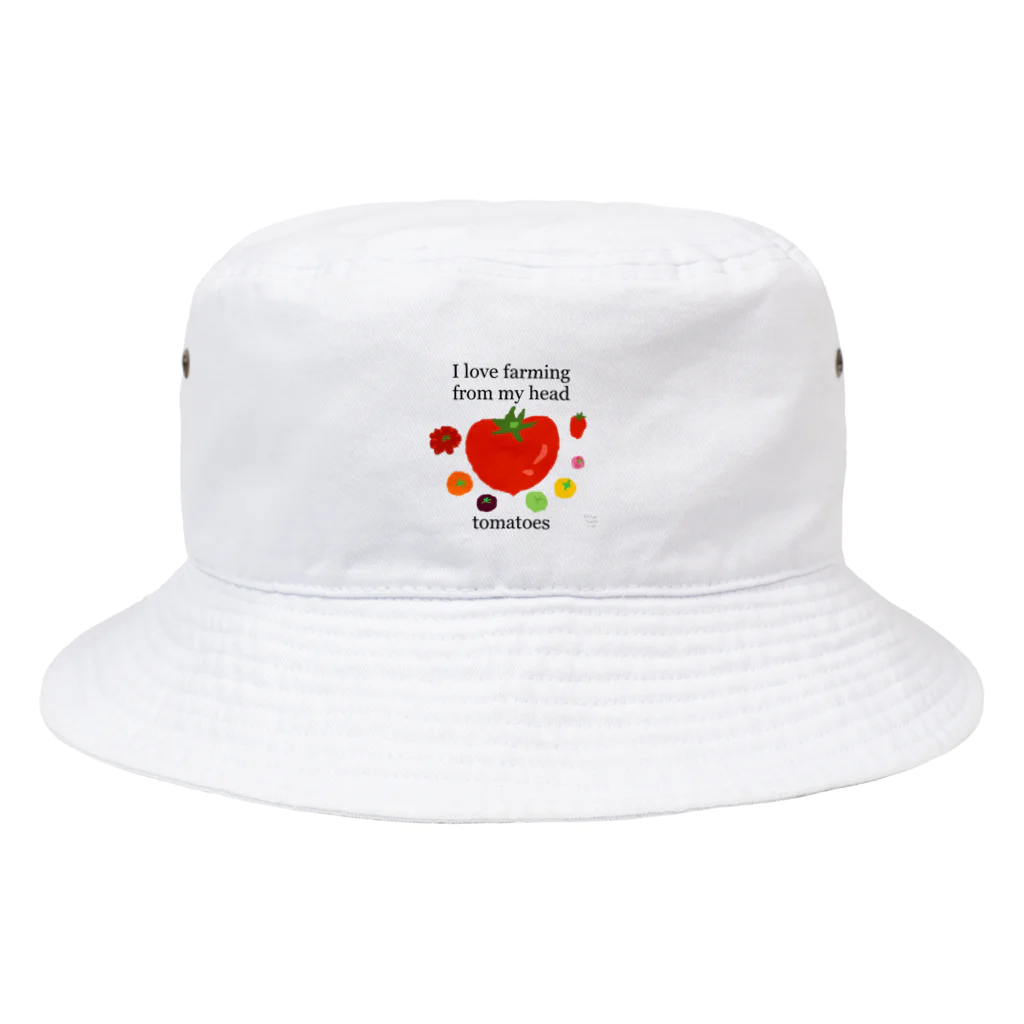 美味しいトマトの研究所の頭の先から足の先まで農業を愛してる Bucket Hat