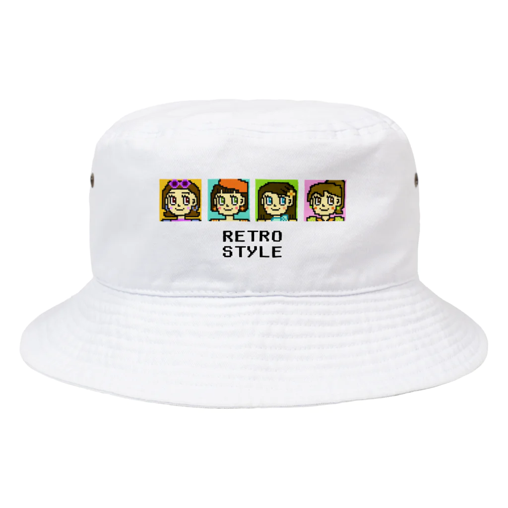 ぺんぎん24のレトロスタイル Bucket Hat