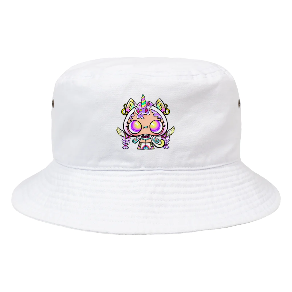 NAMOCHANG☆SHOPのねこかぶりちゃん☆MAGICAL UNICORN Bucket Hat