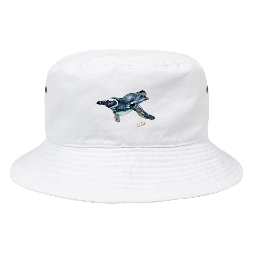 はんなり屋の泳ぐペンギンちゃん Bucket Hat