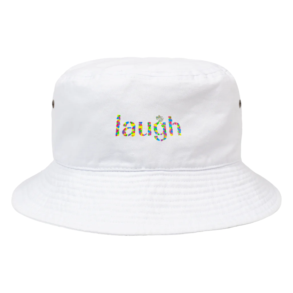 ハチカラのlaugh！黒柴 Bucket Hat