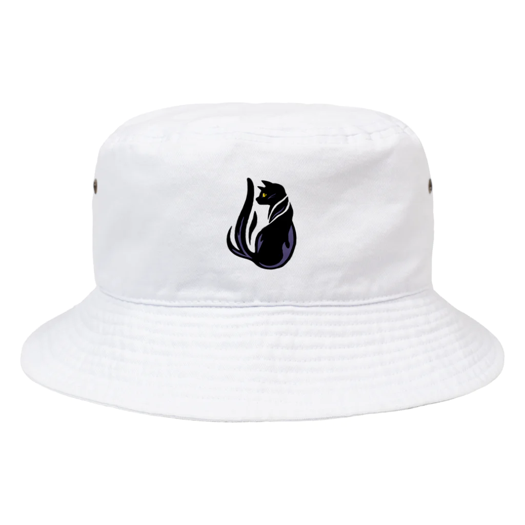 kocoon（コクーン）の（小型用）夜型生活のネコ Bucket Hat