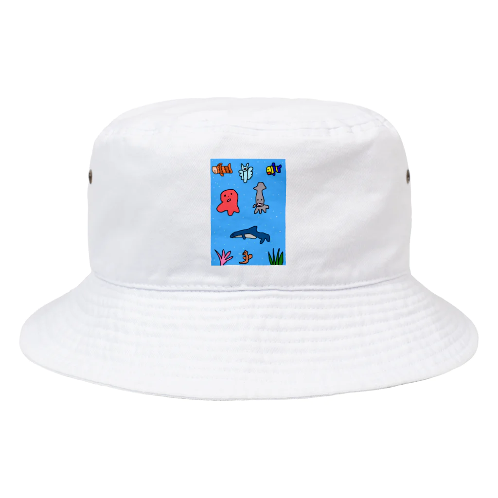 絵が下手な人。の海産物フェア Bucket Hat