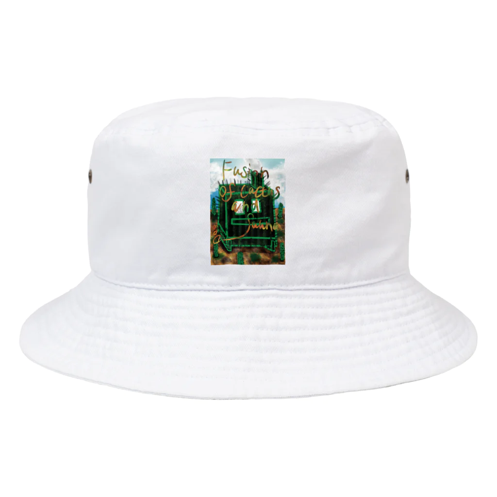 AkironBoy's_Shopのサボテンとサウナの融合 (Fusion of cactns and Sauna) Bucket Hat