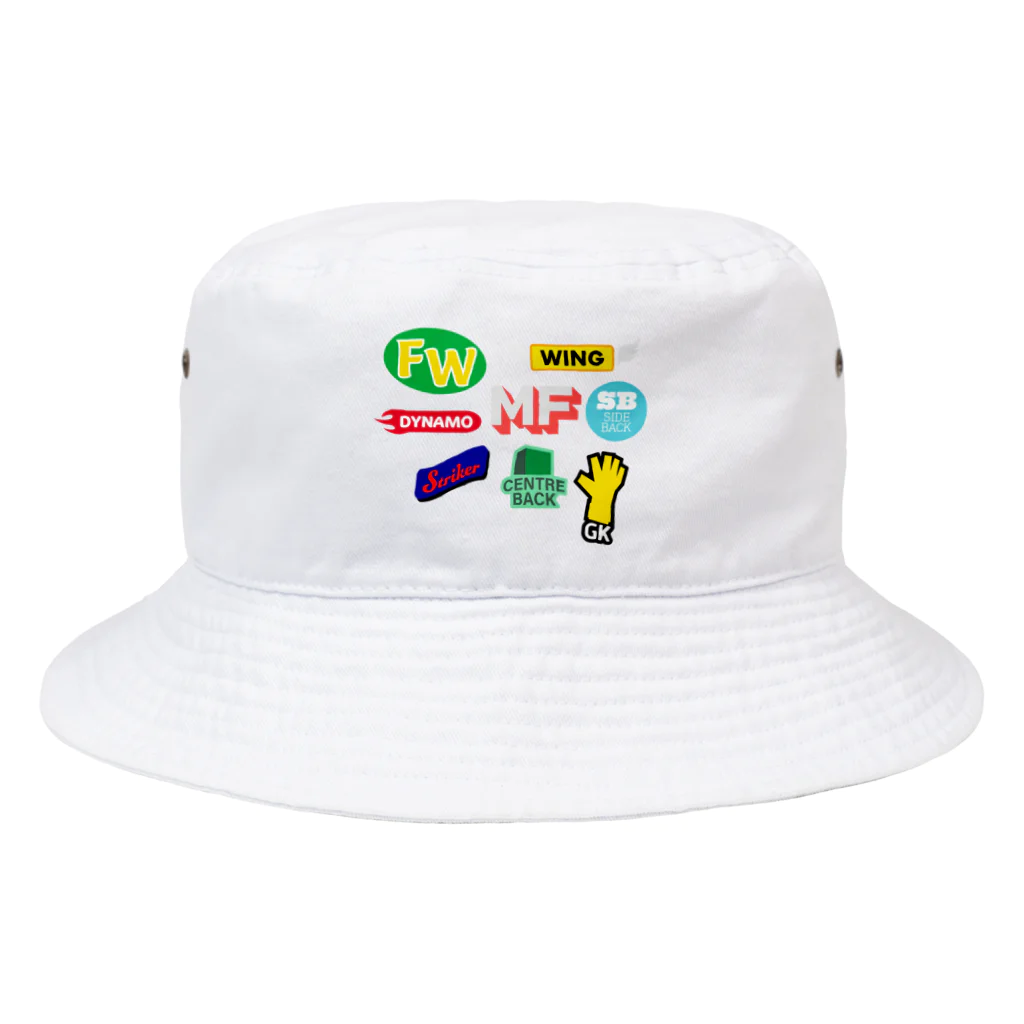 KAWAGOE GRAPHICSのサッカーワッペン Bucket Hat