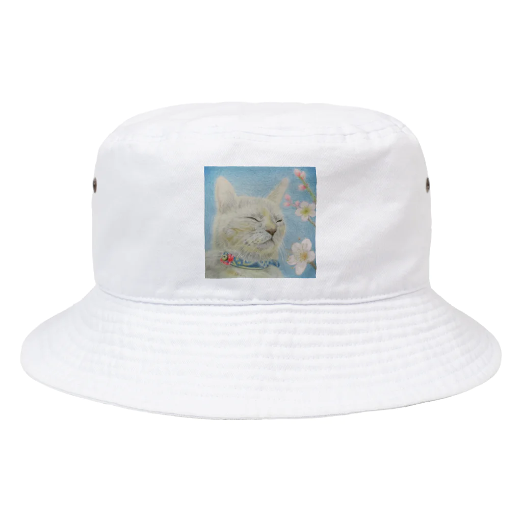 理絵のねこ ぬくぬく Bucket Hat